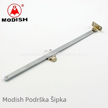 MODISH Rod podrške za vrata ormara, materijal: hladno valjano željezo + bakrena osovina, model 009, moderni minimalistički stil, završna obrada: svijetli krom
