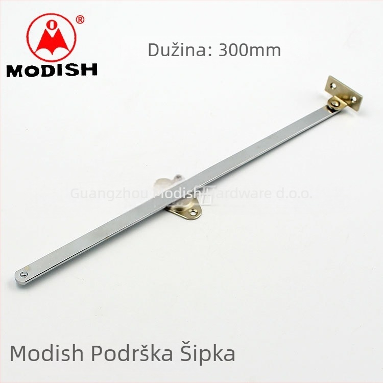 MODISH Rod podrške za vrata ormara, materijal: hladno valjano željezo + bakrena osovina, model 009, moderni minimalistički stil, završna obrada: svijetli krom