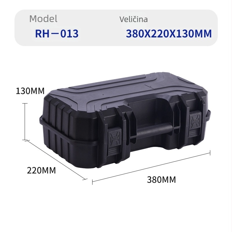 Plastična kutija za alate – PP materijal, otpornost na prašinu, vodootporna, otpornost na padove, jednoslojna prijenosna