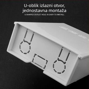 Kutija niskog napona, zidna montaža, plastična, izvlačni dizajn, vodootporna