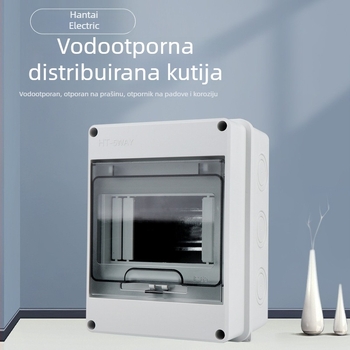 HT-5 vodootporna kutija za distribuciju, 5 krugova, plastična, površinska montaža, 2P zaštita od curenja