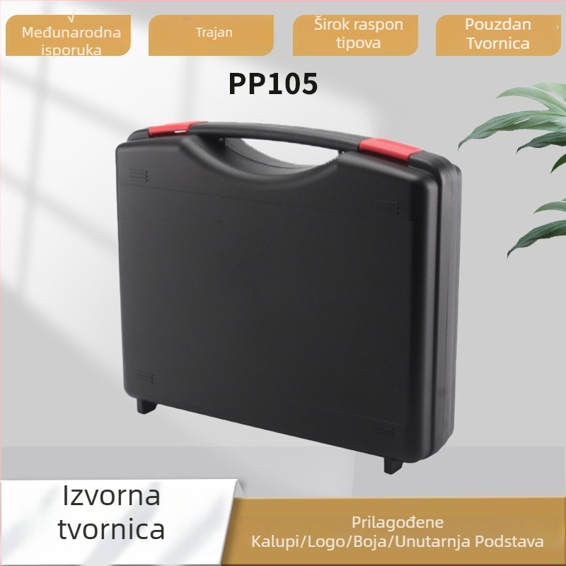 Plastična kutija za alate za hardver i elektroniku, vodootporna i ojačana, prenosna kutija za automobil s unutarnjom podlogom od pjene i EVA, nosivost 25 kg