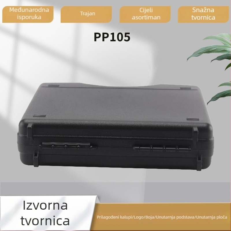 Plastična kutija za alate za hardver i elektroniku, vodootporna i ojačana, prenosna kutija za automobil s unutarnjom podlogom od pjene i EVA, nosivost 25 kg