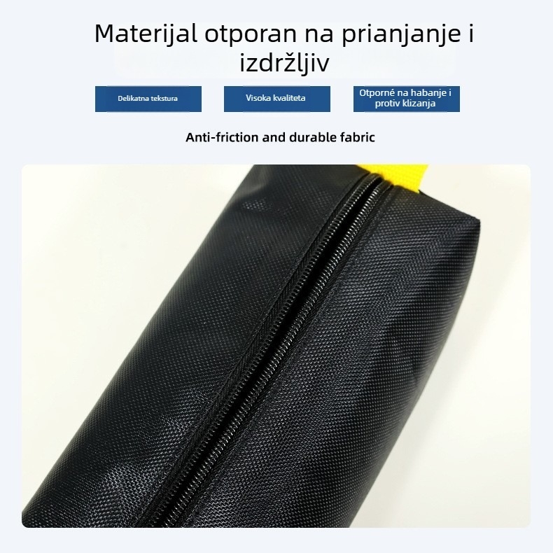 Prijenosna kvadratna torba za alate od čvrstog Oxford platna, otporna na habanje i vodootporna, idealna za električara.
