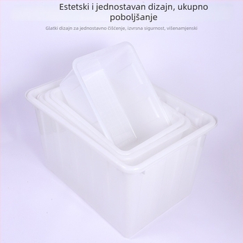 Pravokutna HDPE vodena posuda – injekcijski oblikovana akvakulturna posuda, debljina stijenke 0,5 mm, kapaciteti 400L/300L/200L/160L/90L