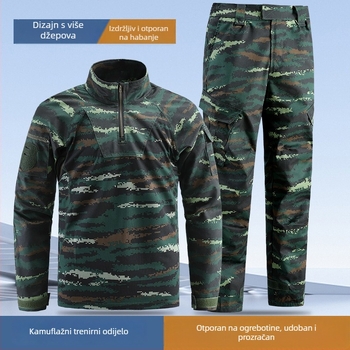Ljetni kamuflirani kombinezon s uzorkom tigra, otporan na habanje, za vanjske treninge, komplet za instruktora