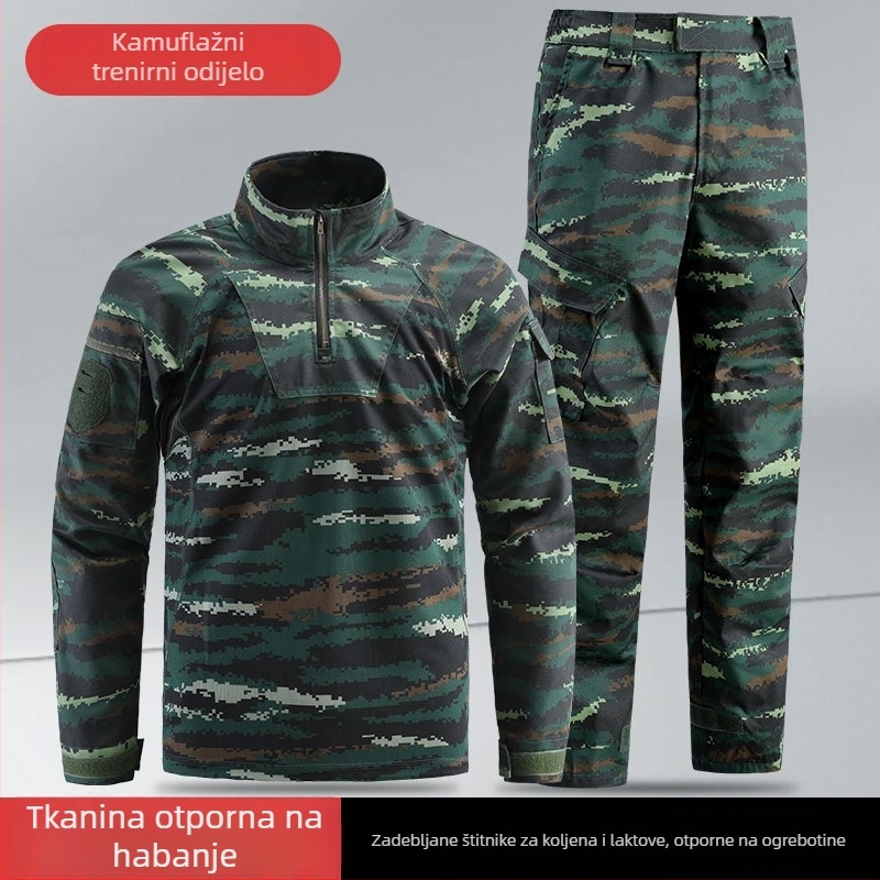 Ljetni kamuflirani kombinezon s uzorkom tigra, otporan na habanje, za vanjske treninge, komplet za instruktora