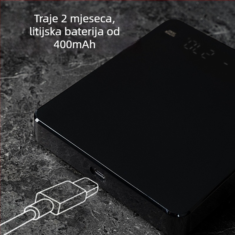 KC-2150C Napajajuća kuhinjska vaga za kavu, raspon 3 kg/0,1 g, elektroničko mjerenje, napajanje USB-om ili AA baterijama, višefunkcionalna kuhinjska vaga