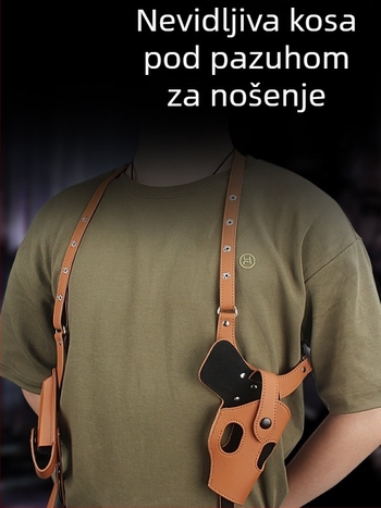 Pod pazuhom futrola za brzo vađenje pištolja, vanjska taktička futrola, PU koža, brend Manba Mamba Outdoor