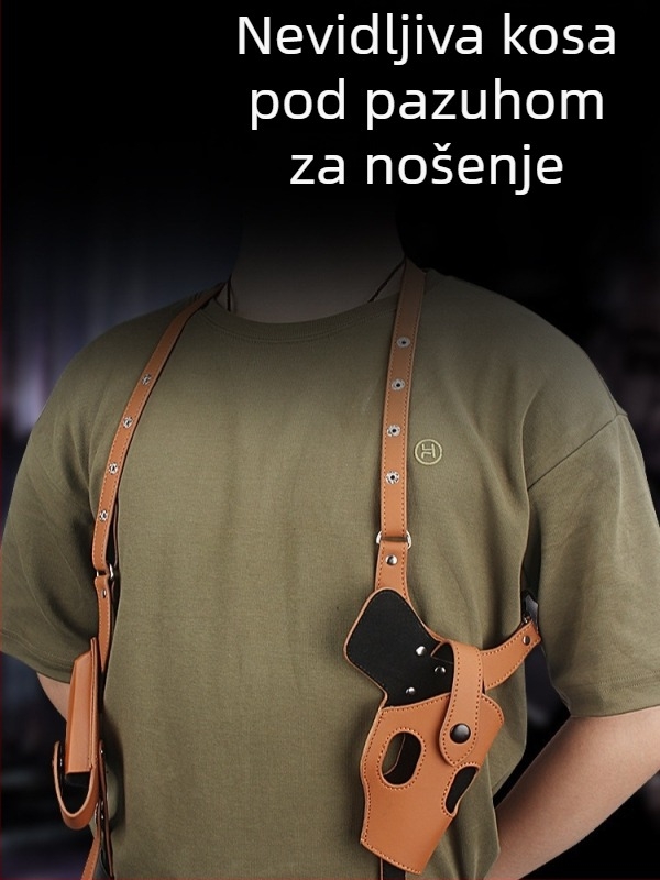 Pod pazuhom futrola za brzo vađenje pištolja, vanjska taktička futrola, PU koža, brend Manba Mamba Outdoor