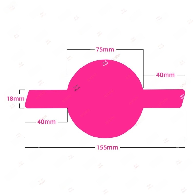 Dodatak za tijelo: PVC, pravokutni oblik, debljina 0,3 mm, model RY-0018