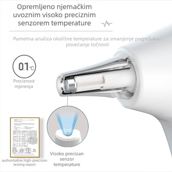 Infracrveni termometar za čelo i uho – dvostruki način rada, očitanje u 1 sekundi, model 809, AAA×2 baterije