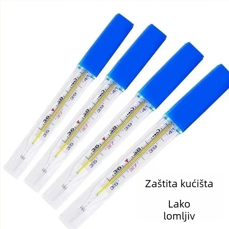 Stakleni medicinski termometar sa živom za aksilarno mjerenje – za djecu i odrasle, Dongyue, model Internal Standard Type