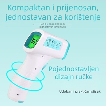 Čelo infracrveni termometar, bez kontakta, ručni digitalni termometar (3–5 cm)