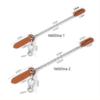 Dodatak za prtljagu: zatvarač i lanac za torbe od cinkovog legura, Golden diwei, dekor, protiv krađe, jesen 2025