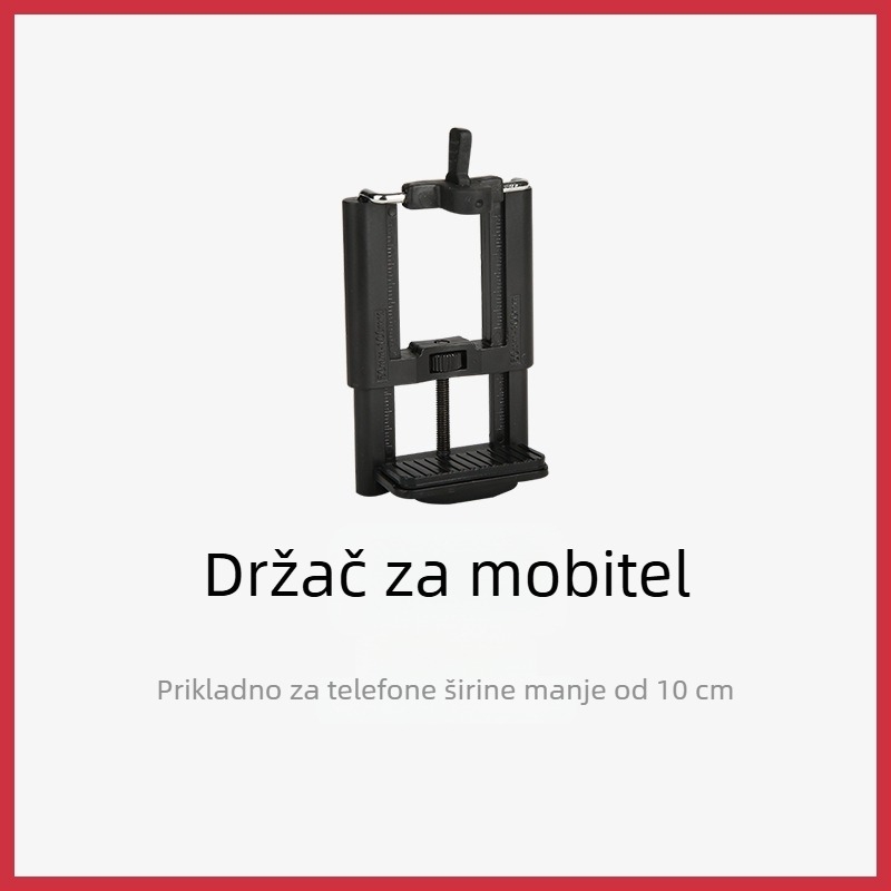 Weifeng U-oblik držač za mobitel, aluminijska legura, dvostruki hladni cip, rotirajući, klip za telefon i tablet, kompatibilan sa tripodom