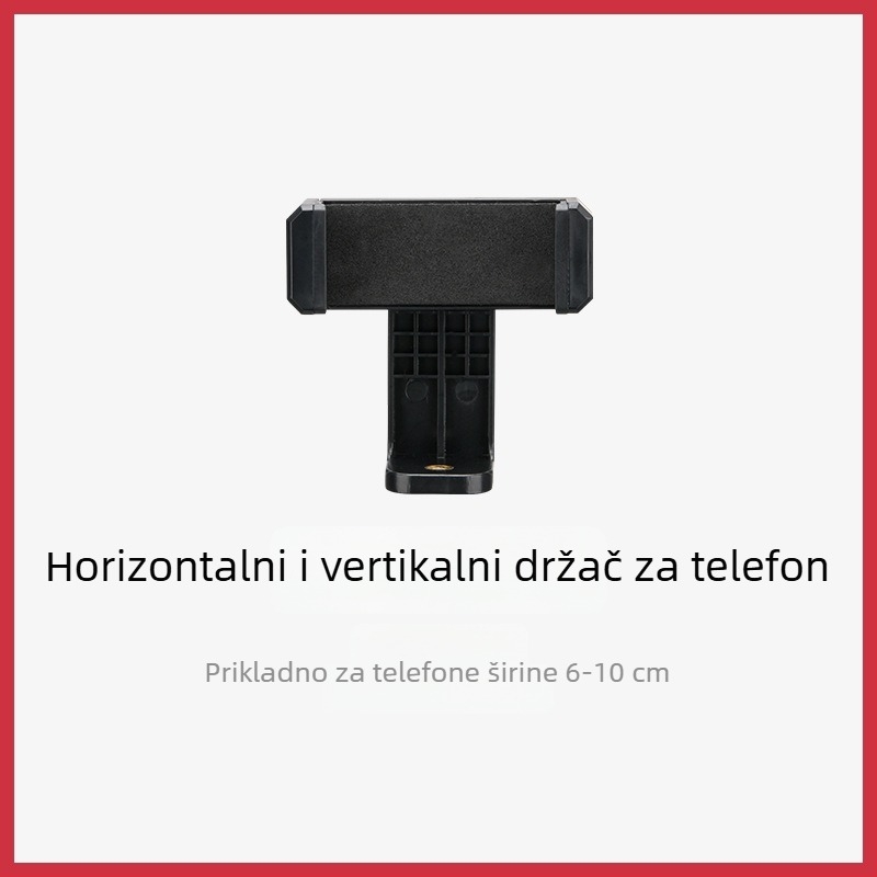 Weifeng U-oblik držač za mobitel, aluminijska legura, dvostruki hladni cip, rotirajući, klip za telefon i tablet, kompatibilan sa tripodom