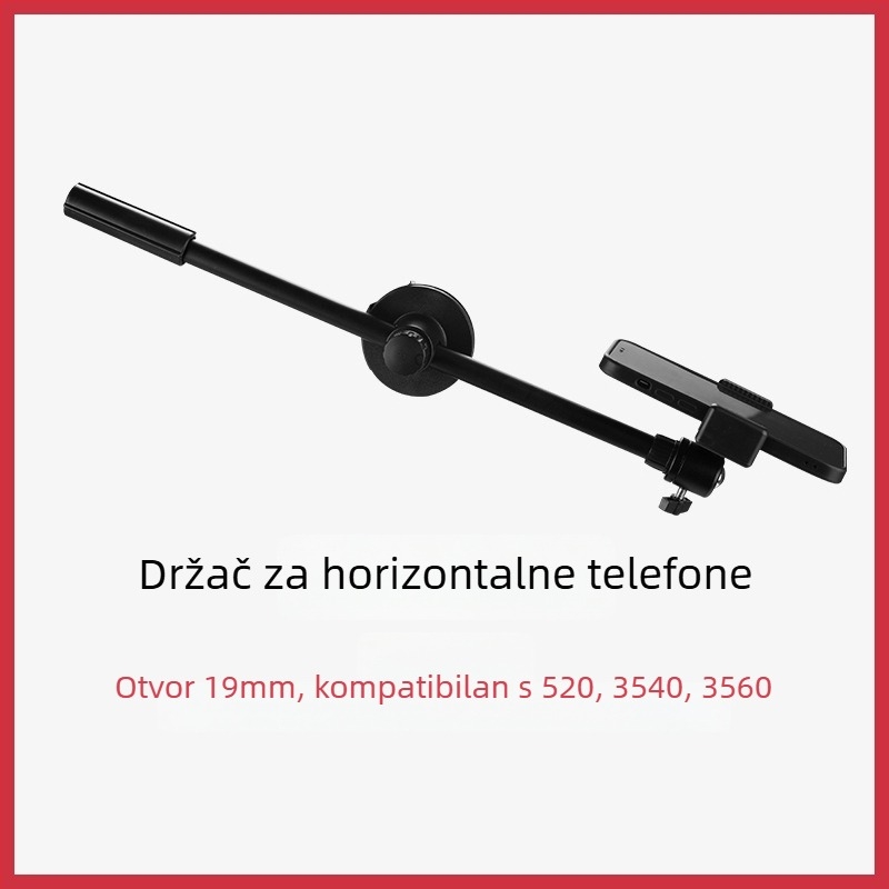 Weifeng U-oblik držač za mobitel, aluminijska legura, dvostruki hladni cip, rotirajući, klip za telefon i tablet, kompatibilan sa tripodom