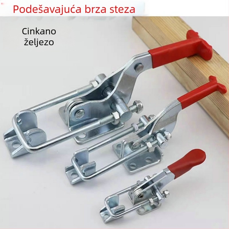 Brza stezna skoba s prilagodljivim zaključavanjem, galvanizirano željezo, model 431, Privilege