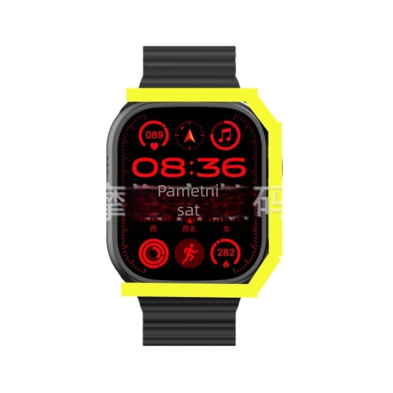 IT68 Ultra3 Pametni sat za muškarce, Bluetooth, AMOLED 44 mm kvadratni zaslon, višestruki zdravstveni monitoring, vodootporan, praćenje sna i otkucaja srca