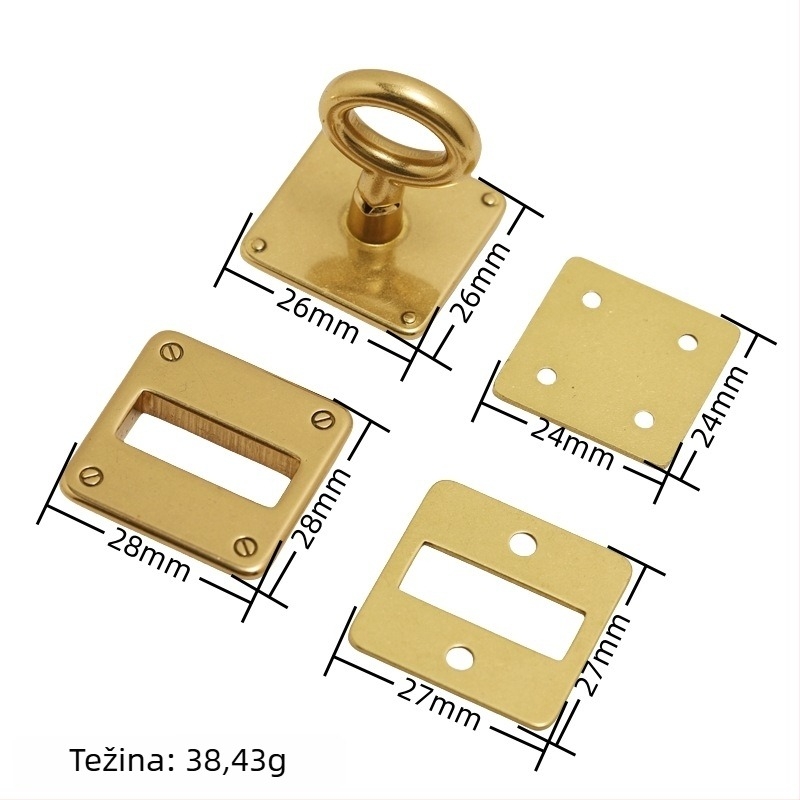 Mesing zatvarač za torbice — okrugla serija, rotirajući zatvarač