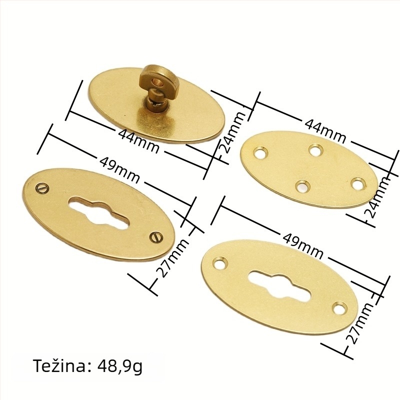 Mesing zatvarač za torbice — okrugla serija, rotirajući zatvarač