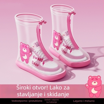 Dječji vodootporni zaštitnik za cipele, protuklizni, karikaturalni stil, PVC materijal