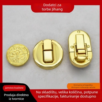 Kuka za torbe - okrugla metalna elektroplakirana, model 040, dodaci za torbe, zima 2023