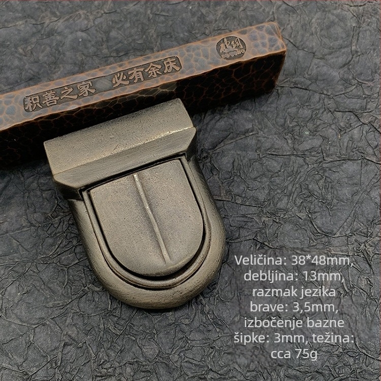 Mortise brava za kožne dodatke – čisti bakar, zavrtnuti mehanizam, stil „Duck Tongue“, DIY ručna izrada s preciznim oprugama