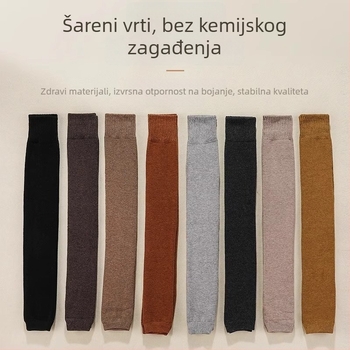 Ženske čarape iznad koljena, poliestersko vlakno, zaštita lista, zimska toplina