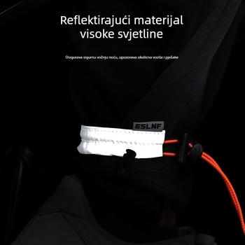 ESLNF pojas za nogu za bicikl s najlonskim trakom, reflektirajući materijal, elastična konstrukcija i prilagodljiva kopča