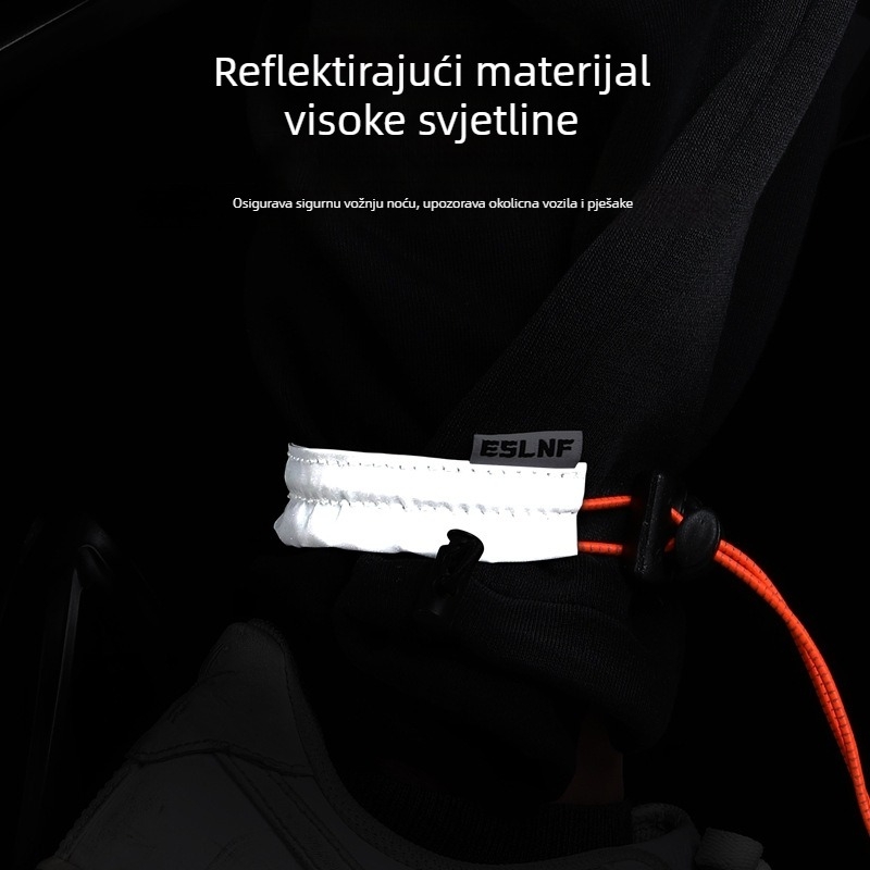 ESLNF pojas za nogu za bicikl s najlonskim trakom, reflektirajući materijal, elastična konstrukcija i prilagodljiva kopča