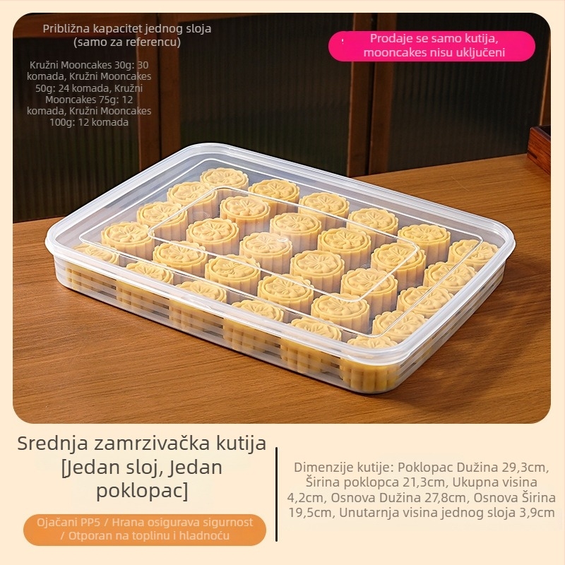 Kutija za skladištenje hrane — pravokutna, PP5 materijal, Ten Color Life marka, moderni minimalistički stil