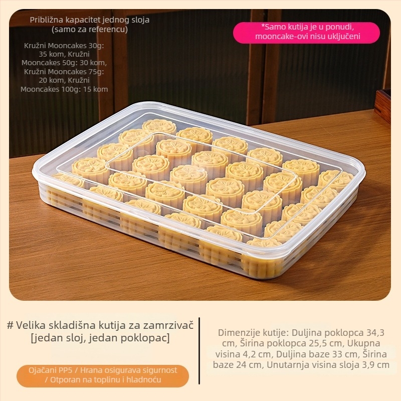 Kutija za skladištenje hrane — pravokutna, PP5 materijal, Ten Color Life marka, moderni minimalistički stil