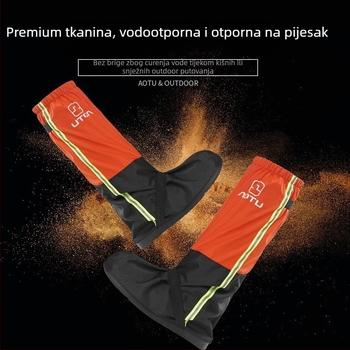 Zimski zaštitnik za cipele za planinarenje – vodootporan, otporan na kišu, pojačano dno; materijal: trostruko laminirana tkanina + 500D Oxford; za muškarce i žene