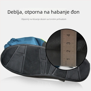 Zimski zaštitnik za cipele za planinarenje – vodootporan, otporan na kišu, pojačano dno; materijal: trostruko laminirana tkanina + 500D Oxford; za muškarce i žene