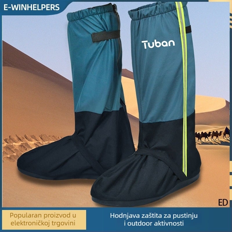 Zimski zaštitnik za cipele za planinarenje – vodootporan, otporan na kišu, pojačano dno; materijal: trostruko laminirana tkanina + 500D Oxford; za muškarce i žene