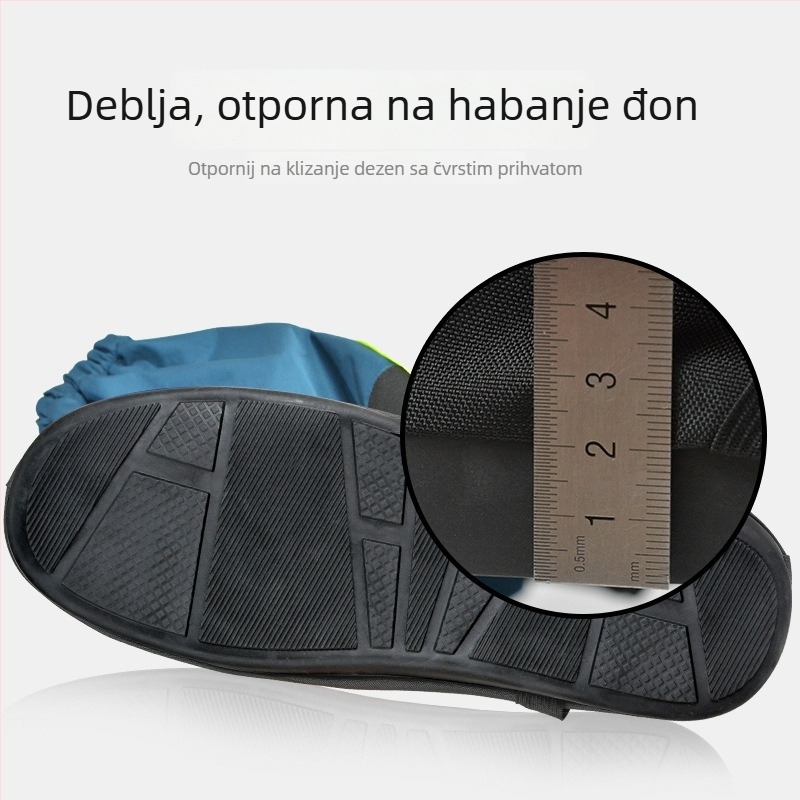 Zimski zaštitnik za cipele za planinarenje – vodootporan, otporan na kišu, pojačano dno; materijal: trostruko laminirana tkanina + 500D Oxford; za muškarce i žene