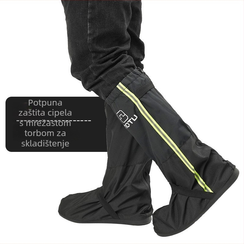 Zimski zaštitnik za cipele za planinarenje – vodootporan, otporan na kišu, pojačano dno; materijal: trostruko laminirana tkanina + 500D Oxford; za muškarce i žene