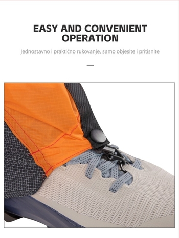 Protuklizne navlake za cipele 2.0, vodootporne i lagane, za pustinjsku/off-road upotrebu, za planinarenje i snijeg (dimenzije pakiranja 17x12x4.5 cm)