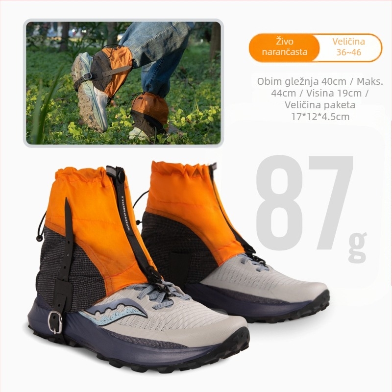 Protuklizne navlake za cipele 2.0, vodootporne i lagane, za pustinjsku/off-road upotrebu, za planinarenje i snijeg (dimenzije pakiranja 17x12x4.5 cm)