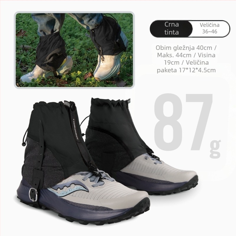 Protuklizne navlake za cipele 2.0, vodootporne i lagane, za pustinjsku/off-road upotrebu, za planinarenje i snijeg (dimenzije pakiranja 17x12x4.5 cm)