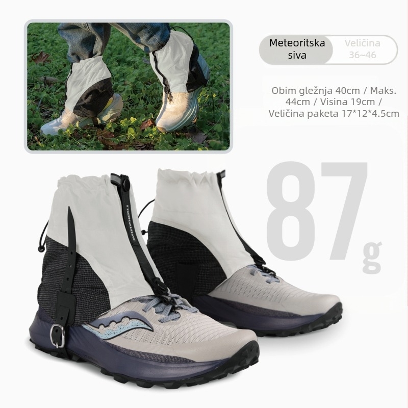 Protuklizne navlake za cipele 2.0, vodootporne i lagane, za pustinjsku/off-road upotrebu, za planinarenje i snijeg (dimenzije pakiranja 17x12x4.5 cm)