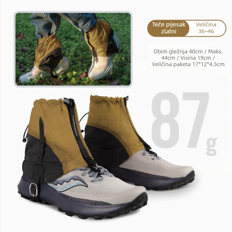 Protuklizne navlake za cipele 2.0, vodootporne i lagane, za pustinjsku/off-road upotrebu, za planinarenje i snijeg (dimenzije pakiranja 17x12x4.5 cm)