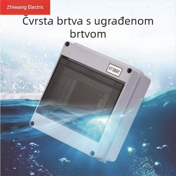 HT6 serija unutarnja kutija za razvod, 6 krugova, 4 reda, IP65 zaštita, ABS kućište, montaža na zid