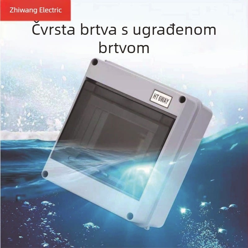HT6 serija unutarnja kutija za razvod, 6 krugova, 4 reda, IP65 zaštita, ABS kućište, montaža na zid