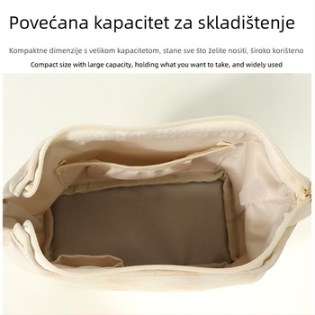 Kozmetička torbica – prijenosna vodootporna putna torbica za kozmetiku, 3D konstrukcija, ručno nošenje