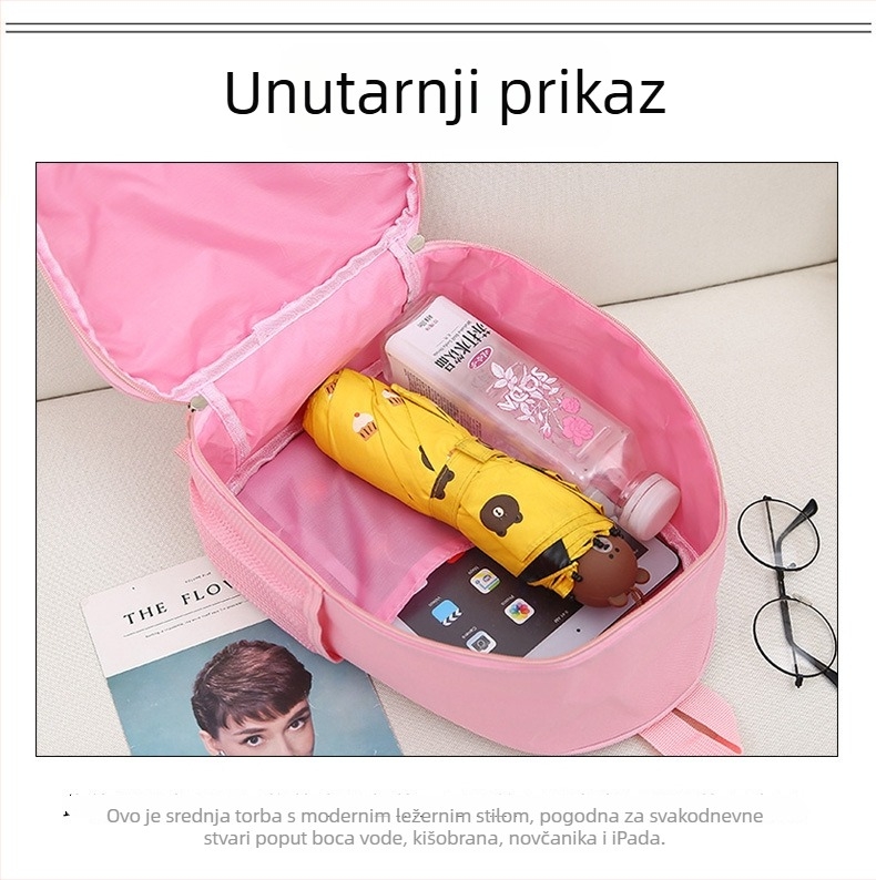 Dječja plesna torba od Oxford materijala, prozračna i protiv krađe, podstava od najlona, geometrijski uzorak, za obuku izvan škole