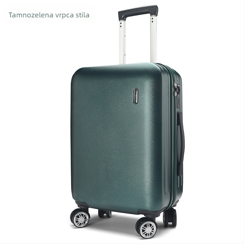 PC putni kovčeg u retro stilu s aluminijskim okvirom otvaranja, universalni kotači, lagani putni kovčeg, težine 3,5 kg