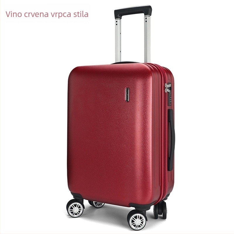 PC putni kovčeg u retro stilu s aluminijskim okvirom otvaranja, universalni kotači, lagani putni kovčeg, težine 3,5 kg